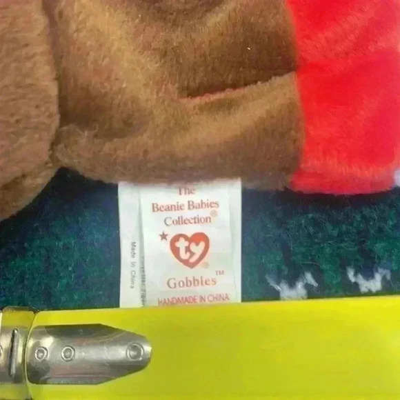 TY beanie baby, Gobles, turkey, PVC pellets rare 1997 retired. - Picture 6 of 10